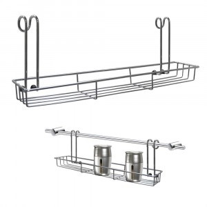 Полка д/специй на рейлинг,навесн,35*7,5*12см(кратность4шт!!!), сталь/хром провол.AN52-135 Мультидом