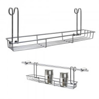 Полка д/специй на рейлинг,навесн,35*7,5*12см(кратность4шт!!!), сталь/хром провол.AN52-135 Мультидом