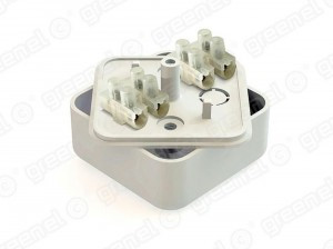 GREENEL Коробка распр. ОУ под кабель-канал 50х50х20мм с клеммн., IP40, БЕЛЫЙ (48шт) GE41206-01