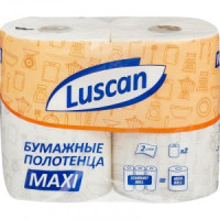 Полотенца бумажные LUSCAN Maxi 2-сл.,с тиснением, 2рул./уп. 880887