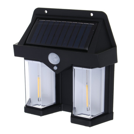 ЕРМАК Светильник уличный настенный, вольфрамовая,3 режима,800мАч,пластик,солн. батарея,138х46х160 мм