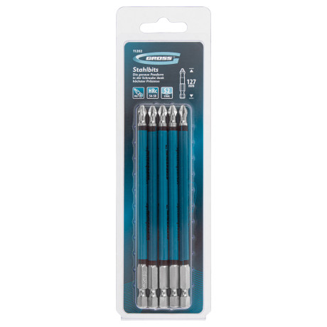 Бита PH2 х 127, сталь S2, 5 шт. Gross