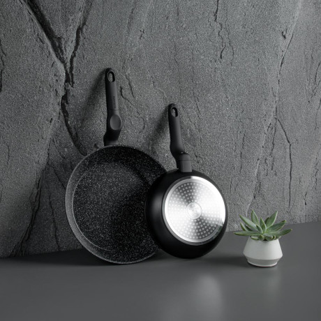 SATOSHI Стоун Сковорода литая d20см, антипригарное покрытие Мрамор, индукция