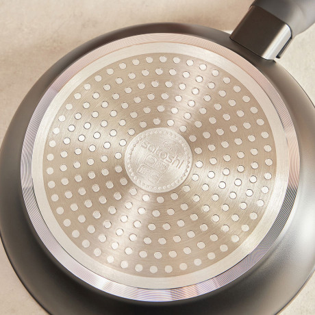 SATOSHI Стоун Сковорода литая d20см, антипригарное покрытие Мрамор, индукция