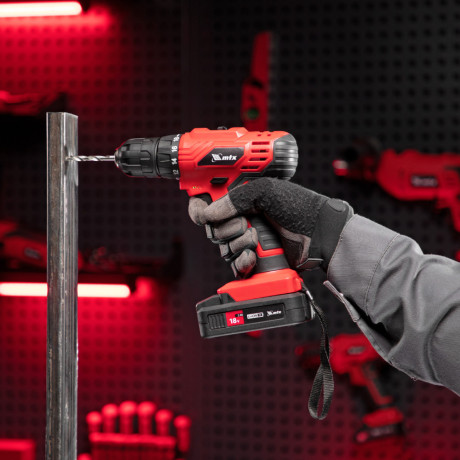 Дрель-шуруповерт аккумуляторная MCDL-18-02, Li-Ion, 18 В, 2 акк. MTX