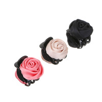 ВСЁГАЗИН Краб для волос, пластик, полиэстер, 5,5см, 3 цвета, ВГ22-56