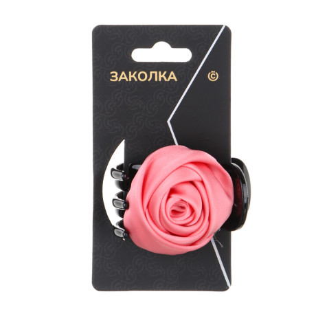 ВСЁГАЗИН Краб для волос, пластик, полиэстер, 5,5см, 3 цвета, ВГ22-56