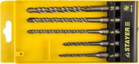 Набор STAYER &quot;PROFI&quot; Буры по бетону, хвостовик &quot;SDS-Plus&quot;, 5х110, 6х110, 6х160, 8х160, 10х160мм, 5шт