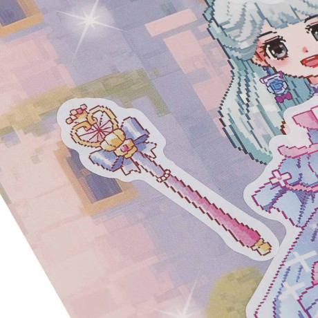 Наклейки для творчества "Модница", бумага, PET, PVC, 19,5х12см, 4 дизайна