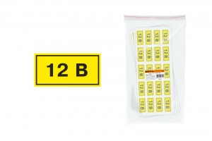 TDM символ "12В" 15х50мм (100!) SQ0817-0001