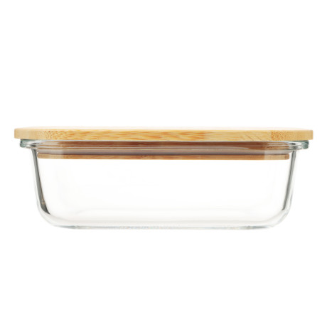 VETTA Контейнер для продуктов 600мл, крышка бамбук, жаропрочное стекло