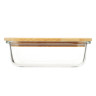 VETTA Контейнер для продуктов 600мл, крышка бамбук, жаропрочное стекло