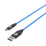BY Кабель для зарядки Светящийся Micro-USB, 150см, синий