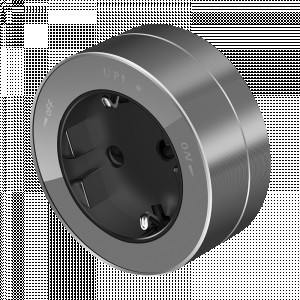 Systeme Electric MultiTrack роз. ОУ 1 мест. земля 16А, 250В Графит MTK13001G