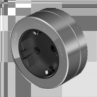 Systeme Electric MultiTrack роз. ОУ 1 мест. земля 16А, 250В Графит MTK13001G