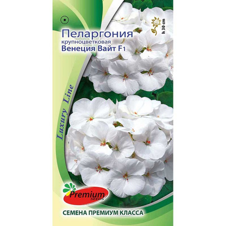 Пеларгония Венеция Вайт Премиум Сидс