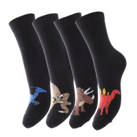 GALANTE Набор детских носков 2 пары, р.20-22/р.22-24 71% хлопок, 24% полиэстер, 5% спандекс, 4 диз.