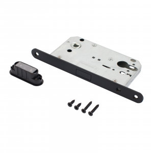 Замок врезной магнитный б/руч АЛЛЮР АРТ 5300-MC BL матовый черный без ц/м  (40)