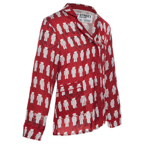 Пижама "Card" red, женская, красный с рисунком, разм. one size