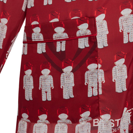 Пижама "Card" red, женская, красный с рисунком, разм. one size