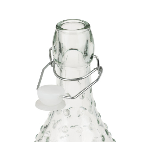 Бутылка для воды с пробкой 8x30см 1000мл, стекло, пластик