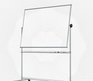 Доска магнитно-маркерная 100х180 лак вращ., на роликах Россия 142344