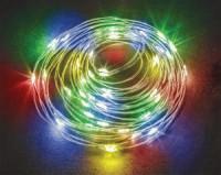 Гирлянда-нить Роса 100LED RGB 10,2м провол 3R6не в/к NGF-SM01-100RGBY-10-10.2m-3AA-SL-IP20 Navigator