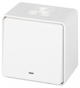 ЭРА Эксперт выкл. ОУ 1 кл. (инд.) IP55, 10А,250В, белый 11-1502-01 63305