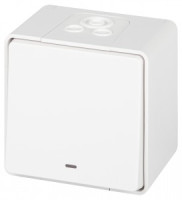 ЭРА Эксперт выкл. ОУ 1 кл. (инд.) IP55, 10А,250В, белый 11-1502-01 63305