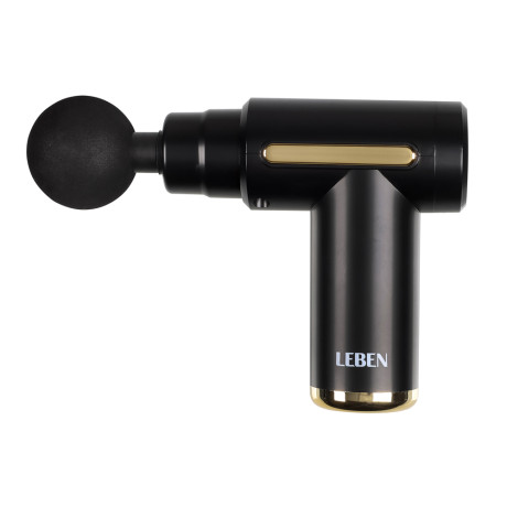 LEBEN Массажёр перкуссионный, 6 режимов, 1200мАч, чёрный