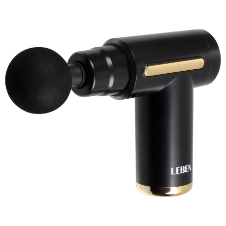 LEBEN Массажёр перкуссионный, 6 режимов, 1200мАч, чёрный