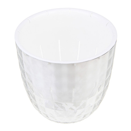 INBLOOM Кашпо 11х11см Кристалл, PET+PP