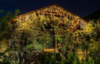 Гирлянда-бахрома статич. 200LED тепл.белый 6x0.7м  ULD-B6007-200/STK WARM WHITE IP44 Uniel