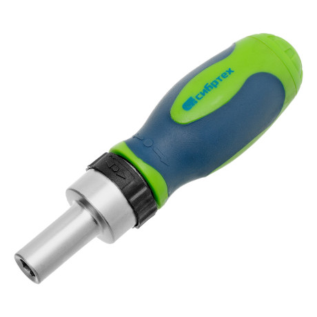 Отвертка ревер. + биты, 41 пред., PH+PZ+SL+H+T, CrV, 2к рукоятка Сибртех