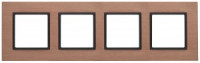 ЭРА 14 Elegance рамка СУ 4 мест.металл, медь+антр 14-5204-14 5961