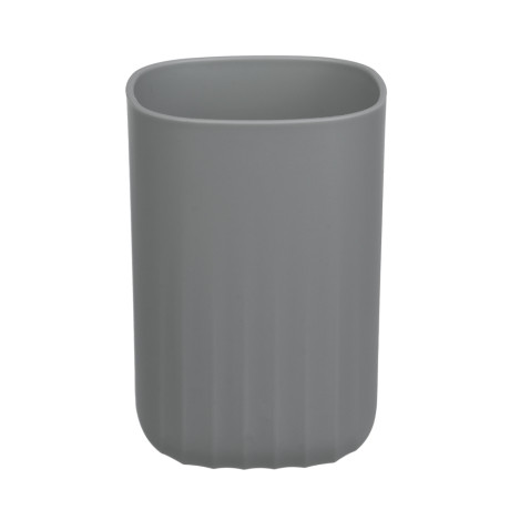 Стакан для ванной комнаты тм VETTA Сидней, пластик, PP, серый, 7x10,3см