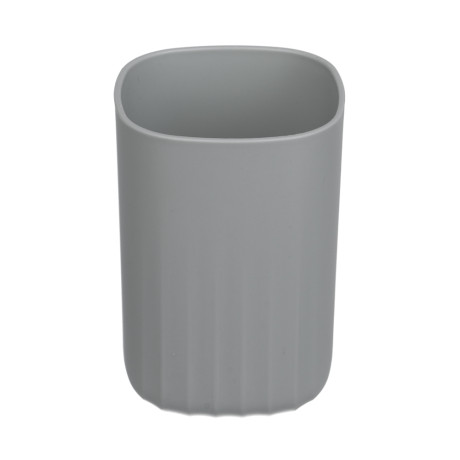 Стакан для ванной комнаты тм VETTA Сидней, пластик, PP, серый, 7x10,3см