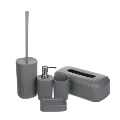 Стакан для ванной комнаты тм VETTA Сидней, пластик, PP, серый, 7x10,3см