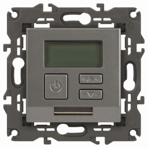 ЭРА Elegance мех. термостат(терморегулятор) унив. СУ 16A  титан (+5.+40°C) 14-4111-16 65790