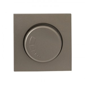 EKF Валенсия лиц. панель светорегулятора 600W 220В кашемир Al/Cu (корпус PC) ESD06-L-101-40