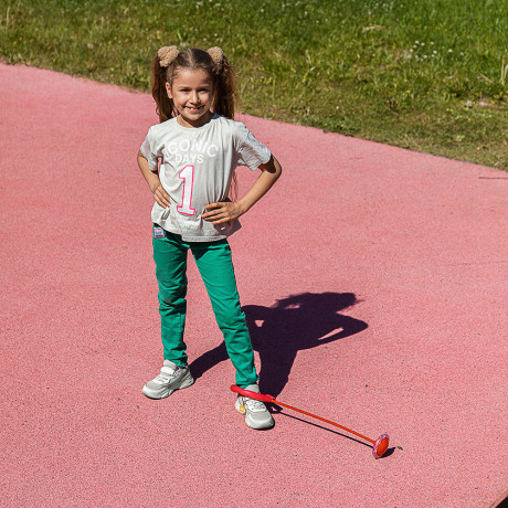 SILAPRO Нейроскакалка на ногу со светящимся роликом, PA,PP,PVC,PU,61x15x9см, 5 цветов