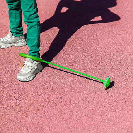 SILAPRO Нейроскакалка на ногу со светящимся роликом, PA,PP,PVC,PU,61x15x9см, 5 цветов