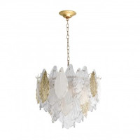 ODEON LIGHT 5052/8 HALL ODL24 507 зол./бел./прозр./мет/стекло/фарфор/мет Люстра E14 8x40W LACE 94