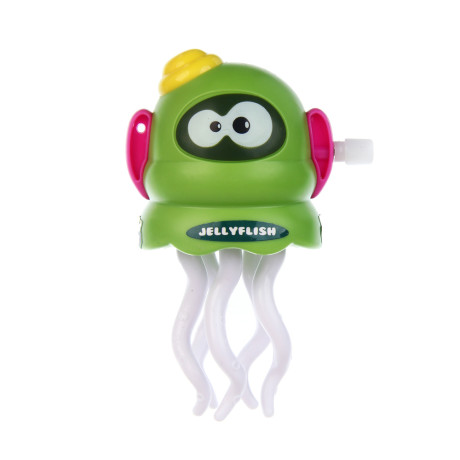 Заводная игрушка ИГРОЛЕНД "Веселая медуза", ABS, 9,5x5x5см