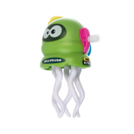 Заводная игрушка ИГРОЛЕНД "Веселая медуза", ABS, 9,5x5x5см