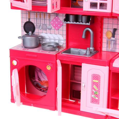 ИГРОЛЕНД Мебель для кукол, кухня с акс., ABS, PP, 11,1х5,3х23,6 см, 4 вида