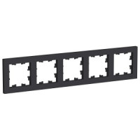 Systeme Electric AtlasDesign рамка СУ 5 мест. карбон ATN001005 (5!)