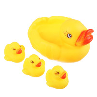 ИГРОЛЕНД Набор фигурок-пищалок &quot;Уточка&quot;, 4шт, резина, 10х8х7см
