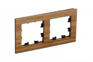 Systeme Electric AtlasDesign Nature рамка СУ 2 мест. дерево бамбук ATN353202 (2!)