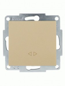 Lezard VESNA мех. выкл. СУ 1 кл. (перекл.) перекрест. (корп. ABS) золото 742-3688-107